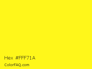 Hex #fff71a Color Image