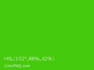HSL 102°,88%,42% Color Image