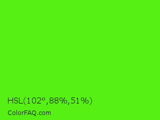 HSL 102°,88%,51% Color Image