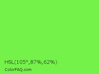 HSL 105°,87%,62% Color Image