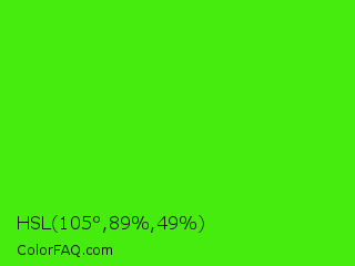 HSL 105°,89%,49% Color Image