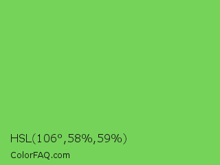 HSL 106°,58%,59% Color Image