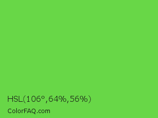 HSL 106°,64%,56% Color Image