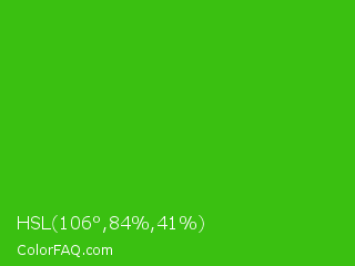 HSL 106°,84%,41% Color Image