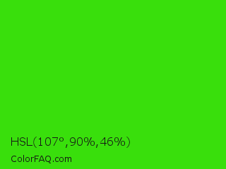 HSL 107°,90%,46% Color Image