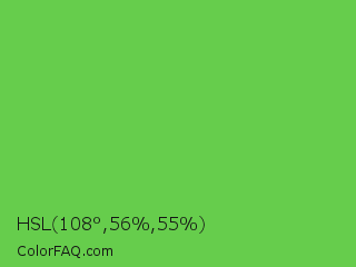 HSL 108°,56%,55% Color Image