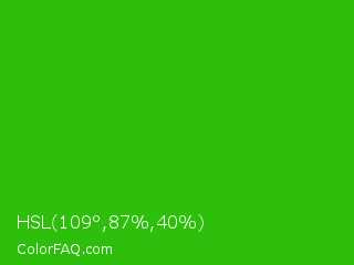 HSL 109°,87%,40% Color Image