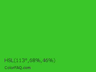 HSL 113°,68%,46% Color Image