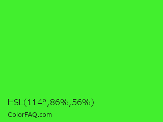 HSL 114°,86%,56% Color Image