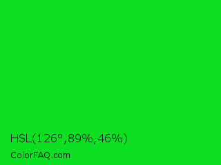 HSL 126°,89%,46% Color Image