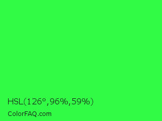 HSL 126°,96%,59% Color Image