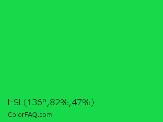 HSL 136°,82%,47% Color Image
