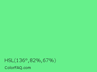 HSL 136°,82%,67% Color Image