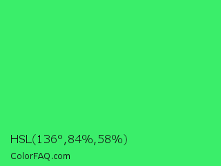 HSL 136°,84%,58% Color Image