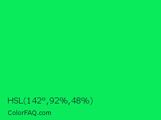 HSL 142°,92%,48% Color Image