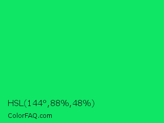 HSL 144°,88%,48% Color Image