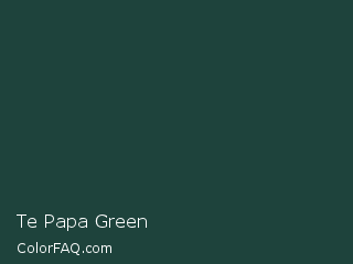 HSL 169°,38%,19% Te Papa Green Color Image