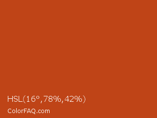 HSL 16°,78%,42% Color Image