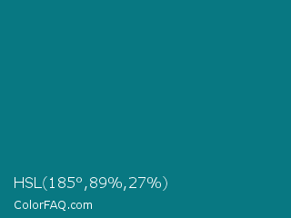 HSL 185°,89%,27% Color Image
