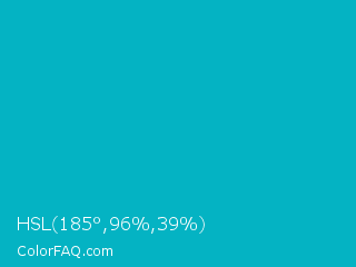 HSL 185°,96%,39% Color Image