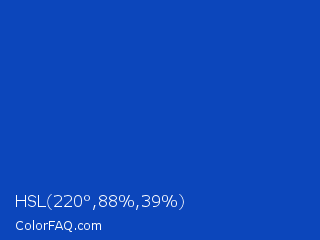 HSL 220°,88%,39% Color Image