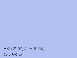 HSL 226°,71%,82% Color Image