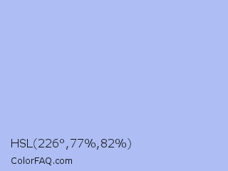 HSL 226°,77%,82% Color Image