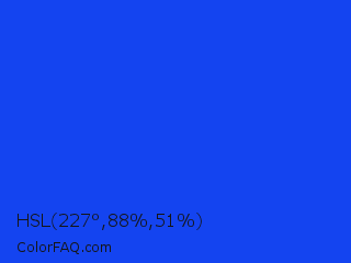 HSL 227°,88%,51% Color Image