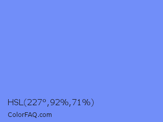HSL 227°,92%,71% Color Image