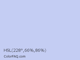 HSL 228°,66%,86% Color Image