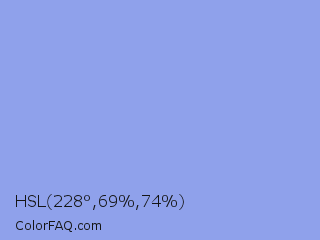 HSL 228°,69%,74% Color Image
