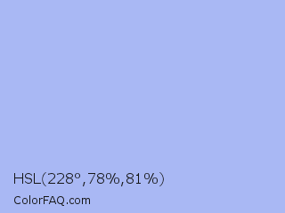 HSL 228°,78%,81% Color Image
