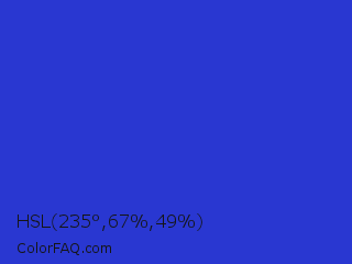 HSL 235°,67%,49% Color Image