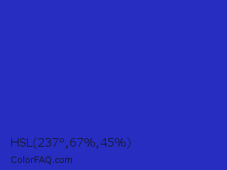 HSL 237°,67%,45% Color Image