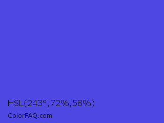 HSL 243°,72%,58% Color Image