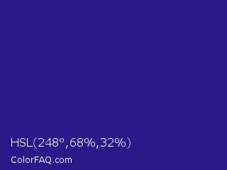 HSL 248°,68%,32% Color Image