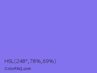 HSL 248°,78%,69% Color Image