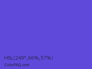 HSL 249°,66%,57% Color Image