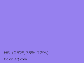 HSL 252°,78%,72% Color Image