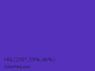 HSL 256°,59%,46% Color Image