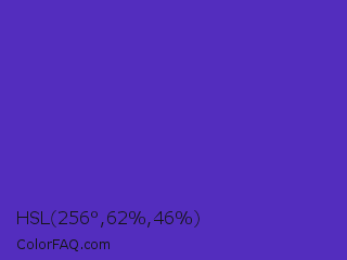 HSL 256°,62%,46% Color Image