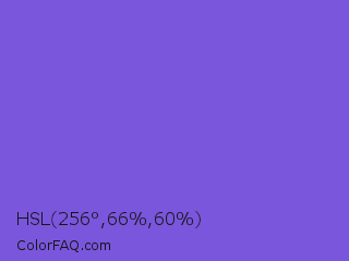HSL 256°,66%,60% Color Image