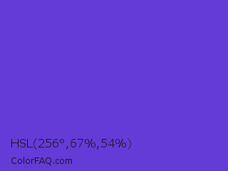 HSL 256°,67%,54% Color Image
