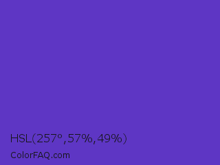 HSL 257°,57%,49% Color Image