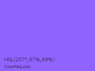 HSL 257°,97%,69% Color Image
