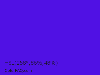 HSL 258°,86%,48% Color Image