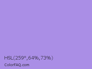 HSL 259°,64%,73% Color Image