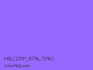 HSL 259°,97%,70% Color Image
