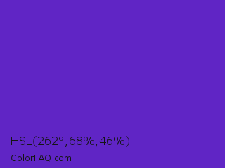 HSL 262°,68%,46% Color Image