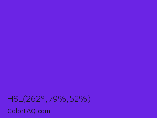 HSL 262°,79%,52% Color Image